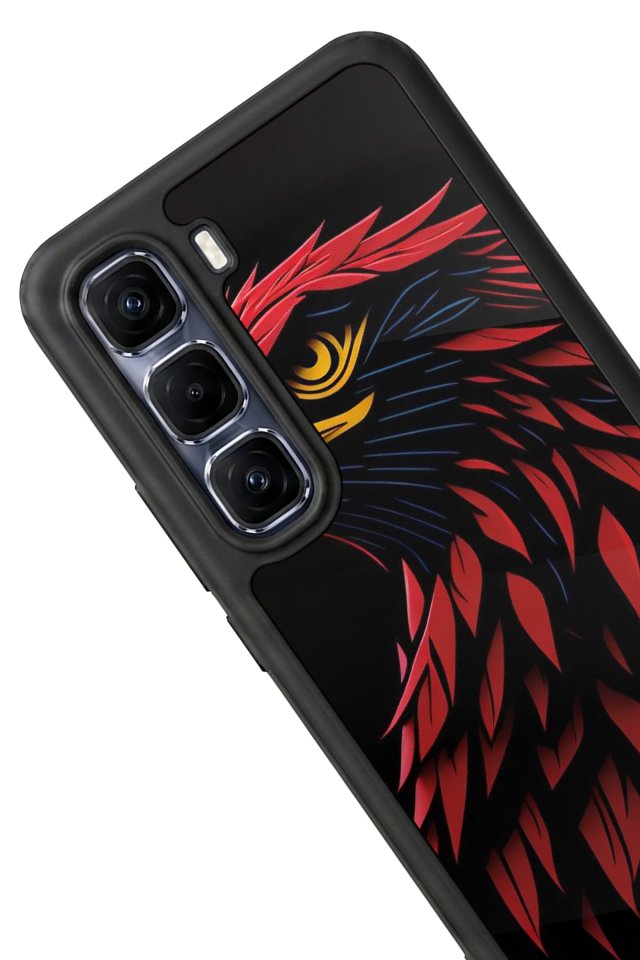 Infinix Hot 60 Pro Plus Uyumlu Besiktas Tasarımlı Glossy Premium Kılıf