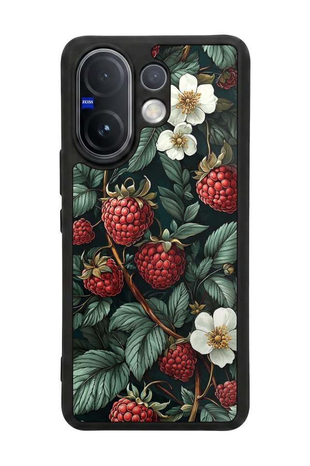 Vivo V60 Uyumlu Botanik Tasarımlı Glossy Premium Kılıf
