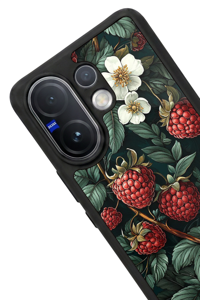 Vivo V60 Uyumlu Botanik Tasarımlı Glossy Premium Kılıf
