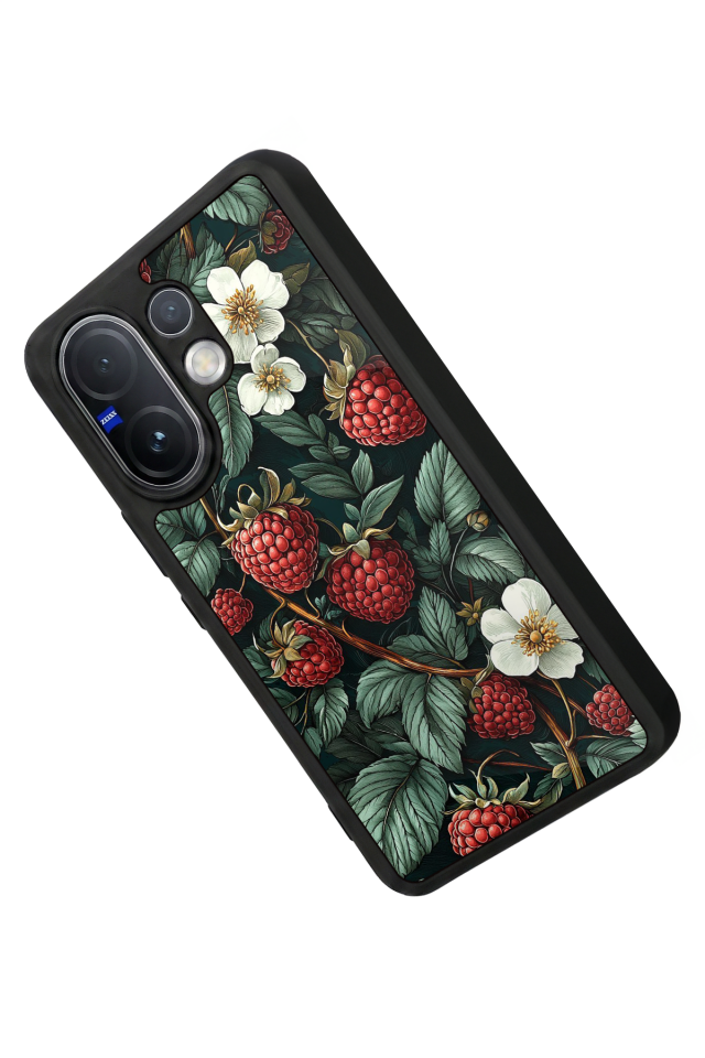 Vivo V60 Uyumlu Botanik Tasarımlı Glossy Premium Kılıf