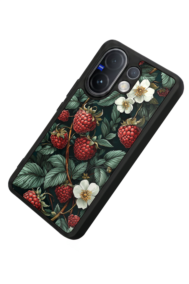 Vivo V60 Uyumlu Botanik Tasarımlı Glossy Premium Kılıf