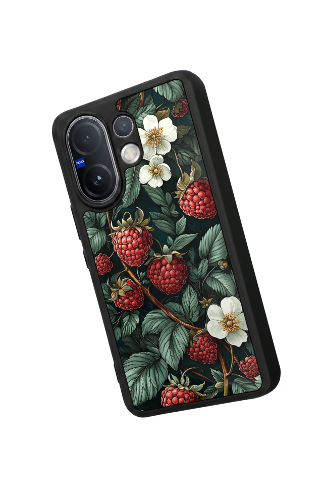 Vivo V60 Uyumlu Botanik Tasarımlı Glossy Premium Kılıf