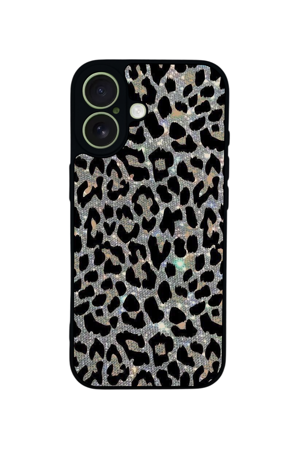 iPhone 17 Uyumlu Hologram Leopar Tasarımlı Glossy Premium Kılıf