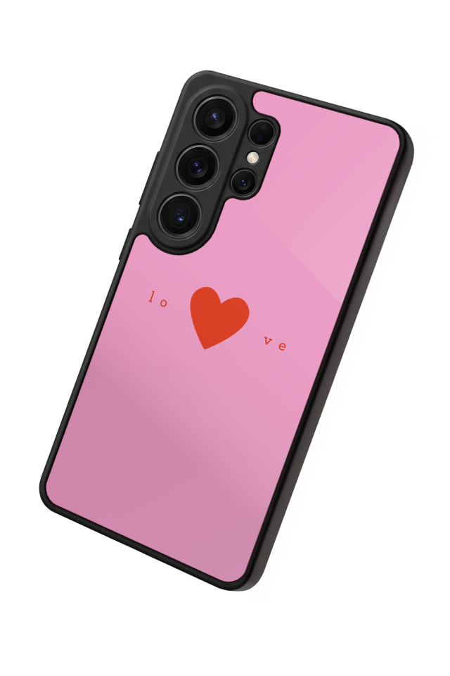 Samsung Galaxy S26 Ultra Uyumlu Kalp Love Tasarımlı Glossy Premium Kılıf