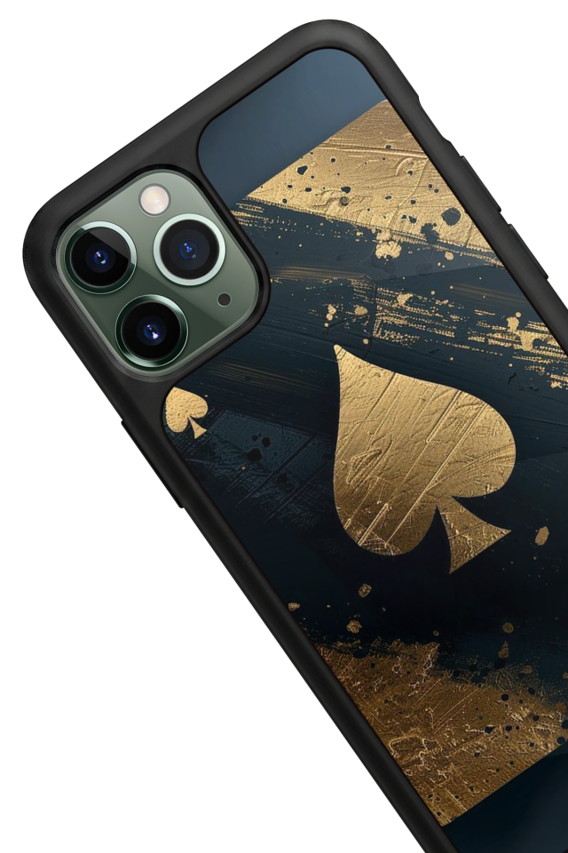 iPhone 11 Pro Max Uyumlu Kart Tasarımlı Glossy Premium Kılıf