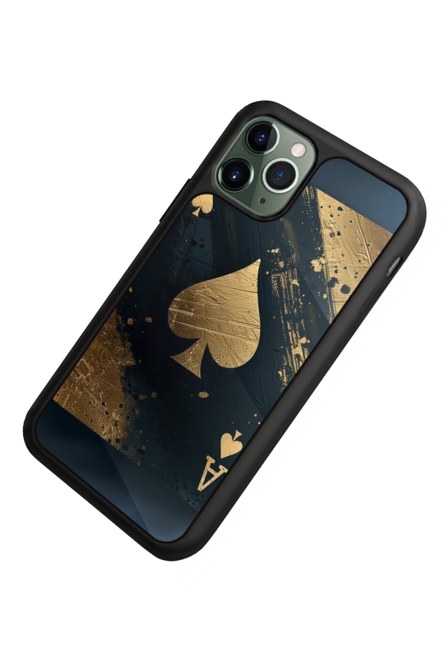 iPhone 11 Pro Max Uyumlu Kart Tasarımlı Glossy Premium Kılıf