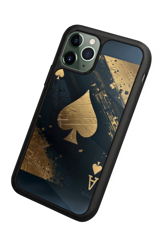 iPhone 11 Pro Max Uyumlu Kart Tasarımlı Glossy Premium Kılıf