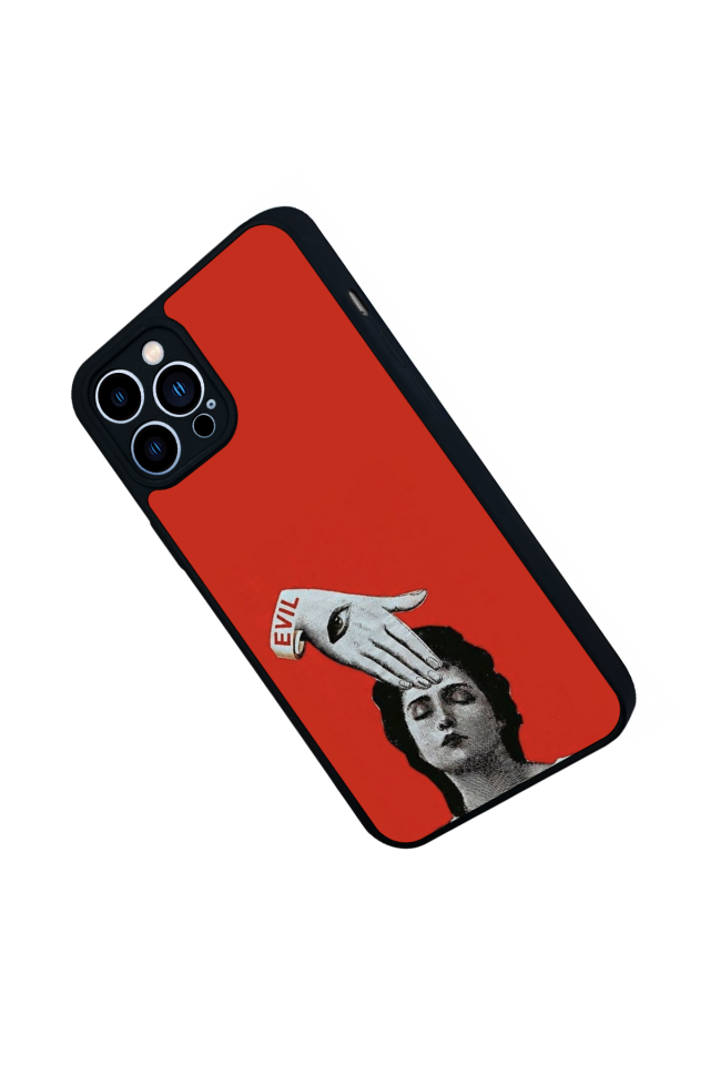 iPhone 12 Pro Max Uyumlu Kirmizi Tasarımlı Glossy Premium Kılıf
