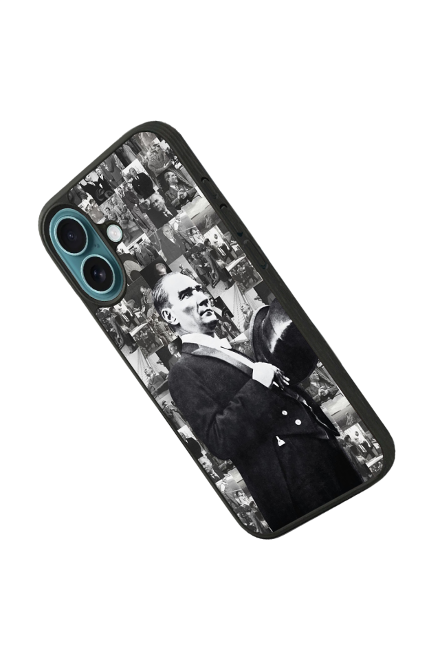 iPhone 16 Uyumlu Mustafa Kemal Ataturk Tasarımlı Glossy Premium Kılıf