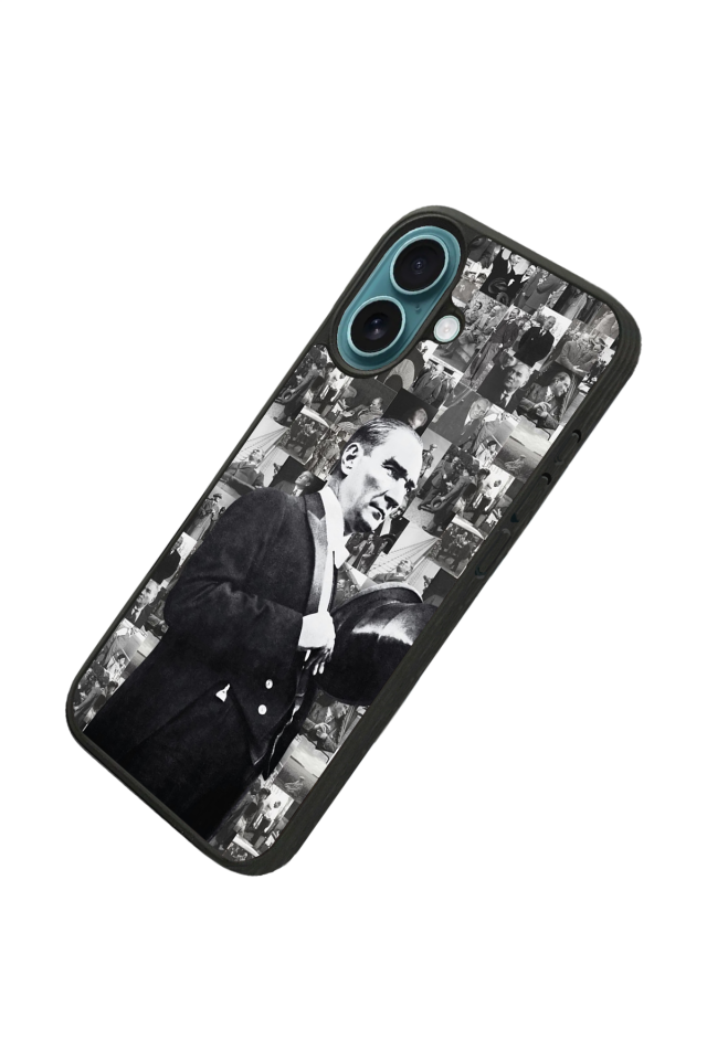 iPhone 16 Uyumlu Mustafa Kemal Ataturk Tasarımlı Glossy Premium Kılıf