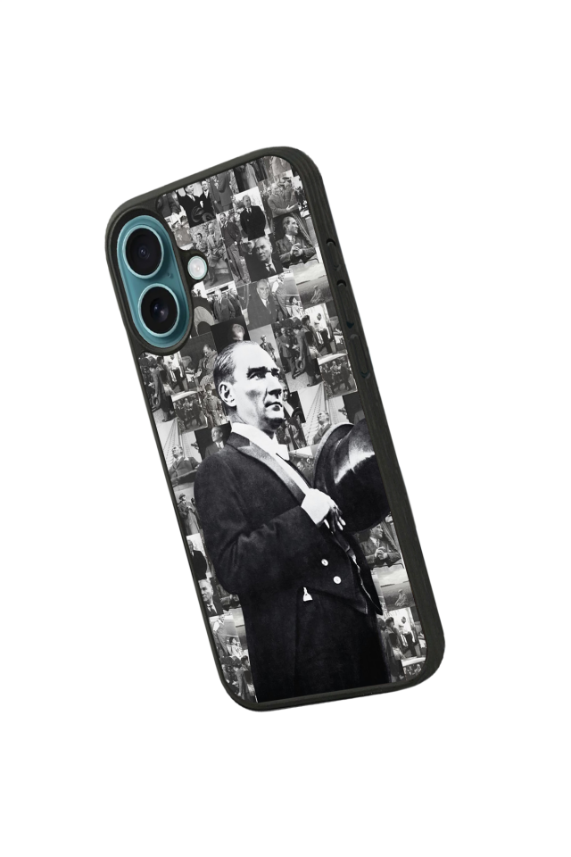 iPhone 16 Uyumlu Mustafa Kemal Ataturk Tasarımlı Glossy Premium Kılıf