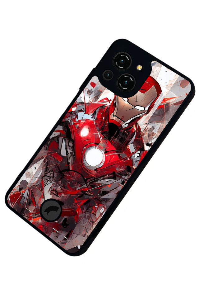 Reeder S23 Pro Max Uyumlu Iron Man ( Demir Adam ) Tasarımlı Glossy Premium Kılıf