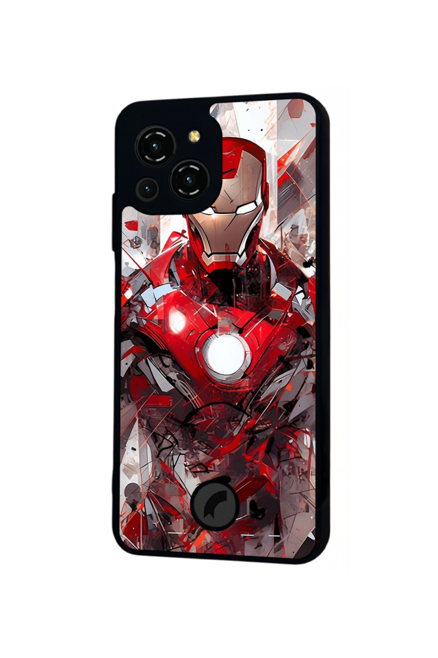 Reeder S23 Pro Max Uyumlu Iron Man ( Demir Adam ) Tasarımlı Glossy Premium Kılıf