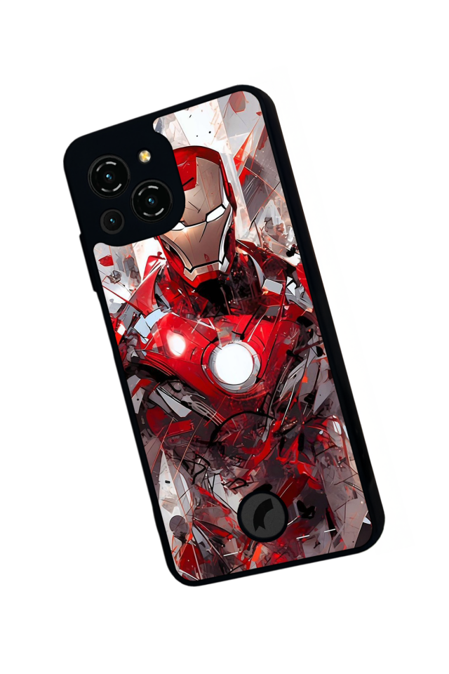 Reeder S23 Pro Max Uyumlu Iron Man ( Demir Adam ) Tasarımlı Glossy Premium Kılıf