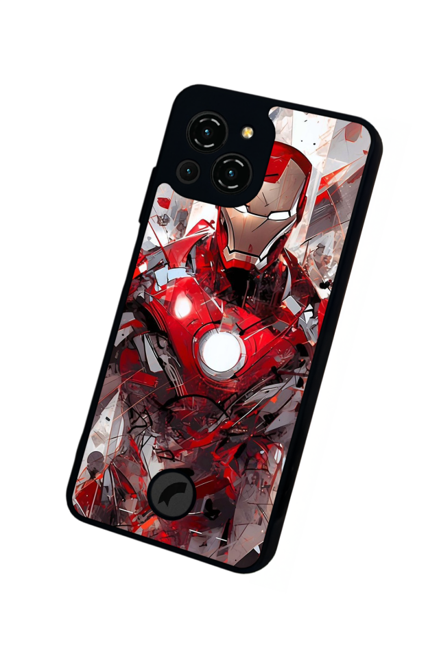 Reeder S23 Pro Max Uyumlu Iron Man ( Demir Adam ) Tasarımlı Glossy Premium Kılıf