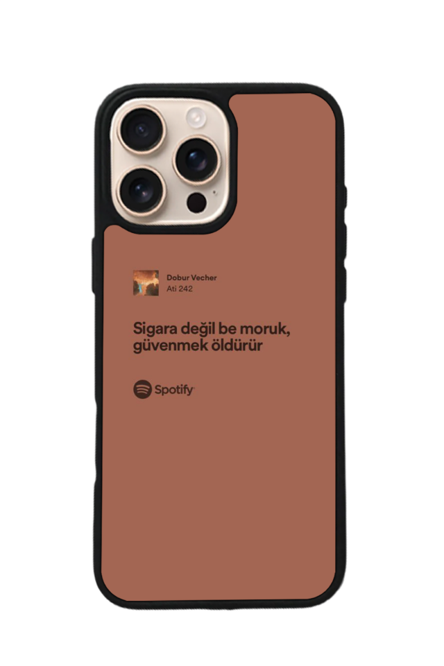 iPhone 15 Pro Uyumlu Sarki Sozleri Tasarımlı Glossy Premium Kılıf