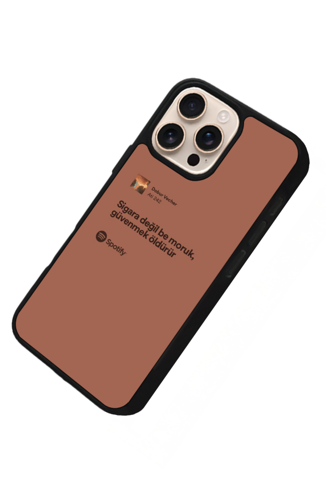 iPhone 15 Pro Uyumlu Sarki Sozleri Tasarımlı Glossy Premium Kılıf