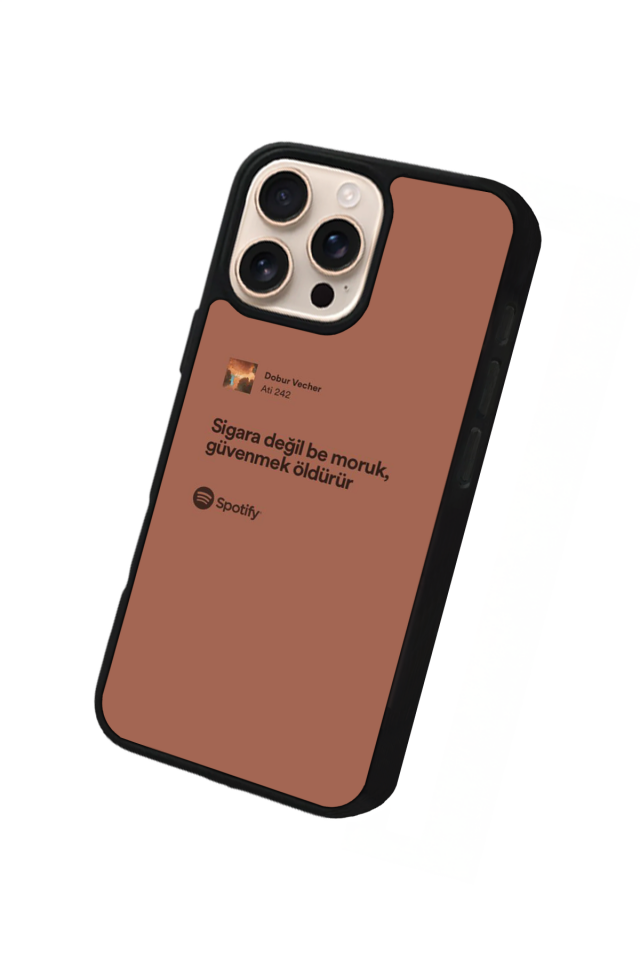 iPhone 15 Pro Uyumlu Sarki Sozleri Tasarımlı Glossy Premium Kılıf