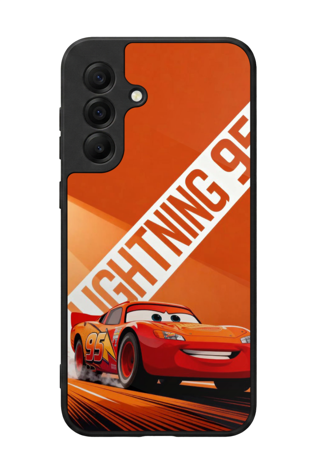 Samsung Galaxy A17 Uyumlu Şimsek McQueen Tasarımlı Glossy Premium Kılıf