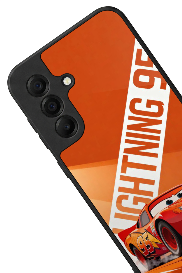 Samsung Galaxy A17 Uyumlu Şimsek McQueen Tasarımlı Glossy Premium Kılıf