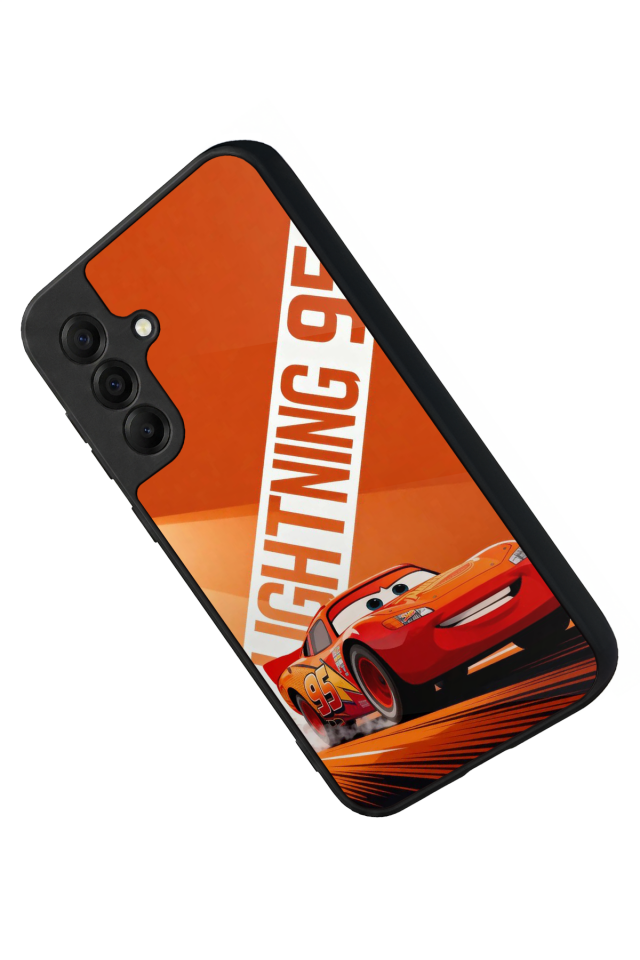 Samsung Galaxy A17 Uyumlu Şimsek McQueen Tasarımlı Glossy Premium Kılıf