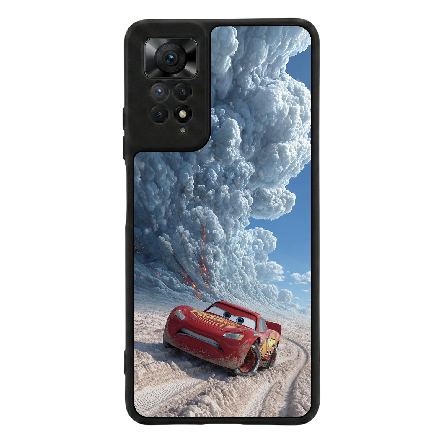 Xiaomi Redmi Note 11 Pro Uyumlu Şimsek McQueen Tasarımlı Glossy Premium Kılıf