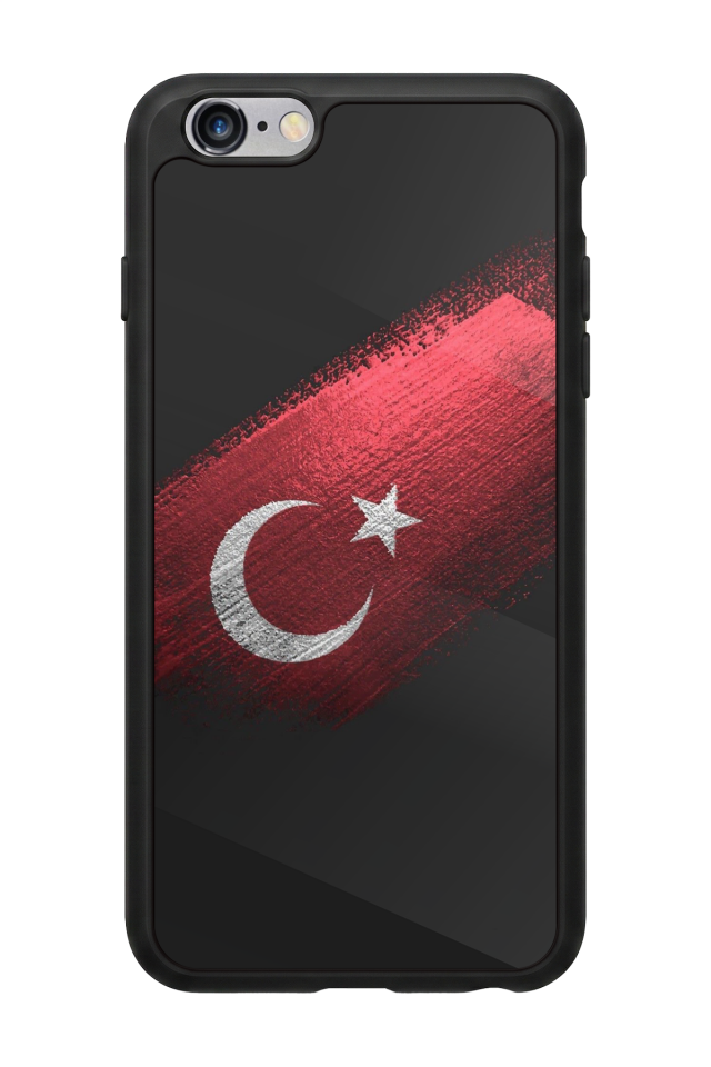 iPhone 6s Plus Uyumlu Türk Bayragi Tasarımlı Glossy Premium Kılıf