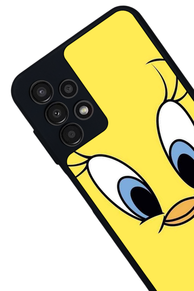 Samsung Galaxy A13 Uyumlu Tweety Tasarımlı Glossy Premium Kılıf