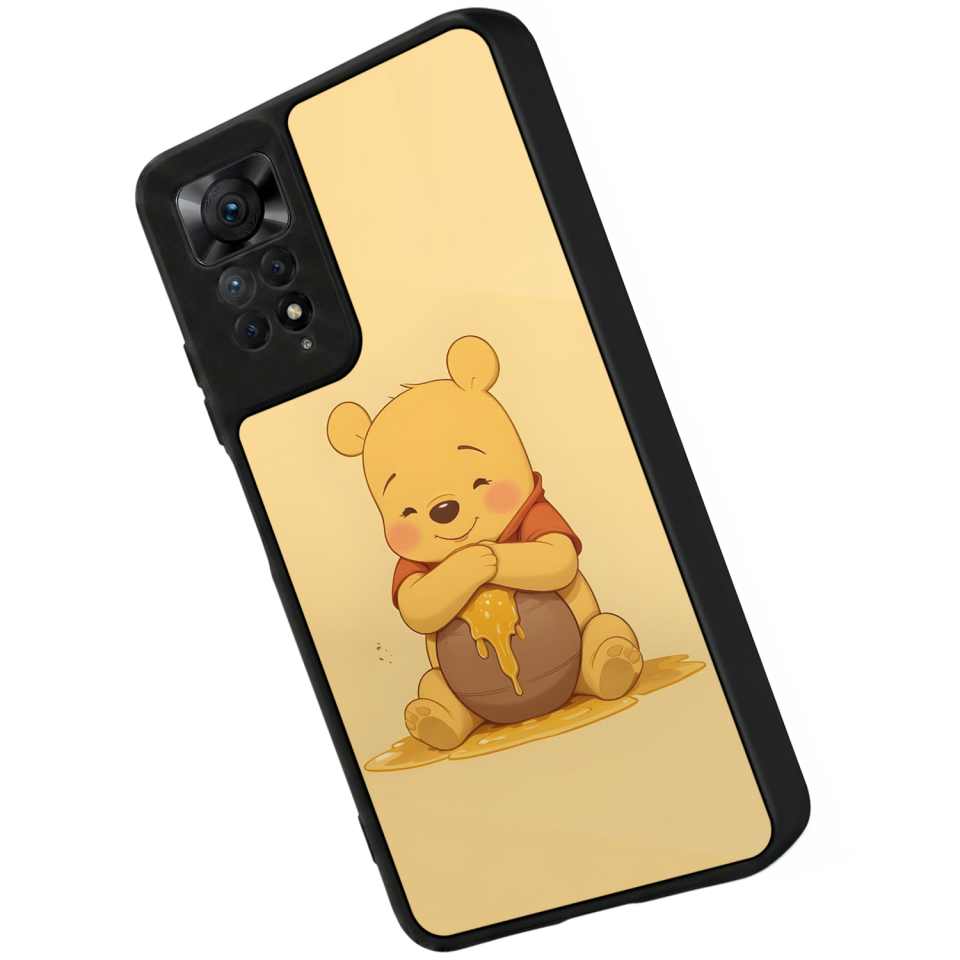 Xiaomi Redmi Note 12 Pro Uyumlu Winnie Tasarımlı Glossy Premium Kılıf