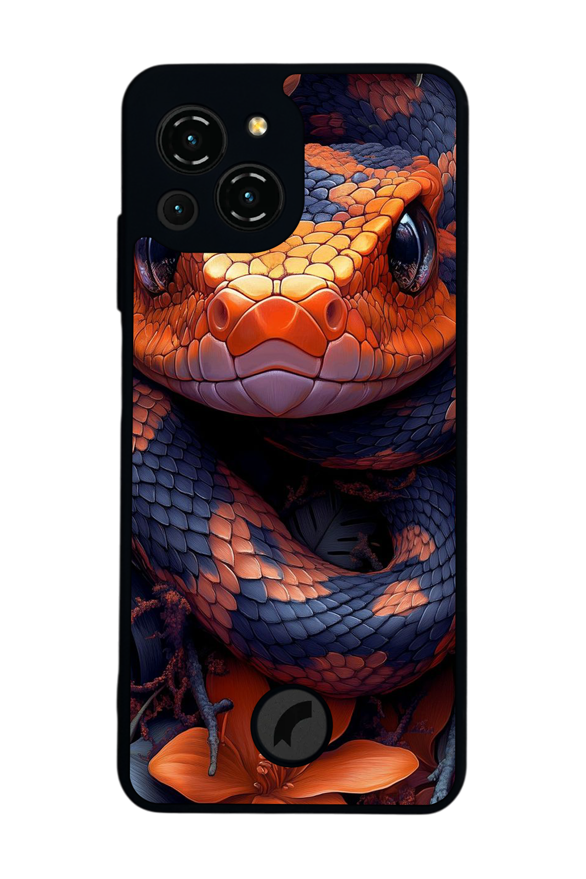 Reeder S23 Pro Max Uyumlu Yılan Tasarımlı Glossy Premium Kılıf