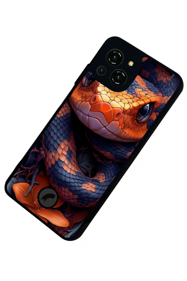 Reeder S23 Pro Max Uyumlu Yılan Tasarımlı Glossy Premium Kılıf