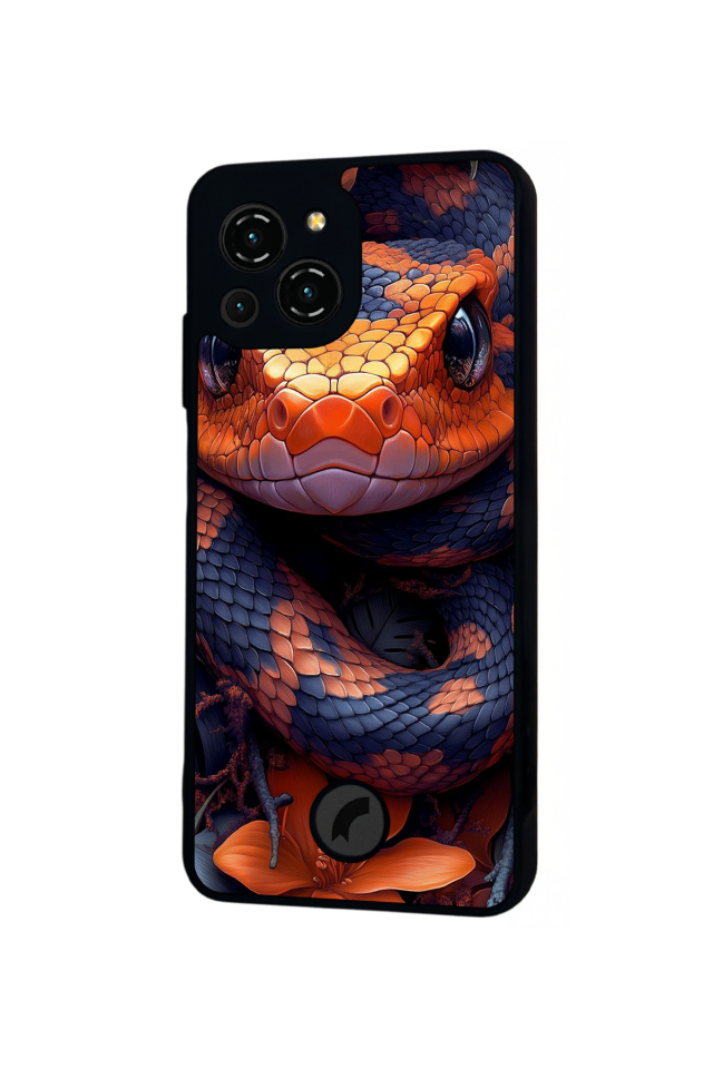 Reeder S23 Pro Max Uyumlu Yılan Tasarımlı Glossy Premium Kılıf