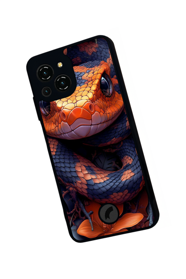 Reeder S23 Pro Max Uyumlu Yılan Tasarımlı Glossy Premium Kılıf