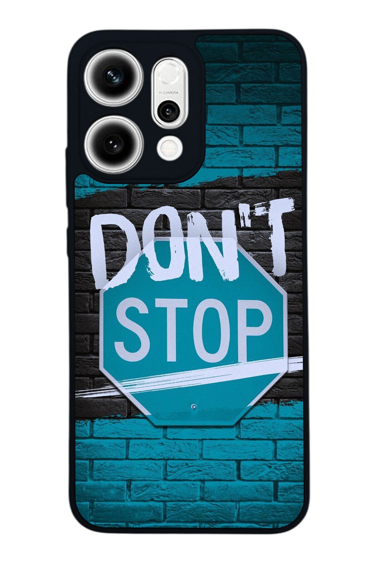 Oppo Reno 14 Uyumlu Dont Stop Tasarımlı Glossy Premium Kılıf