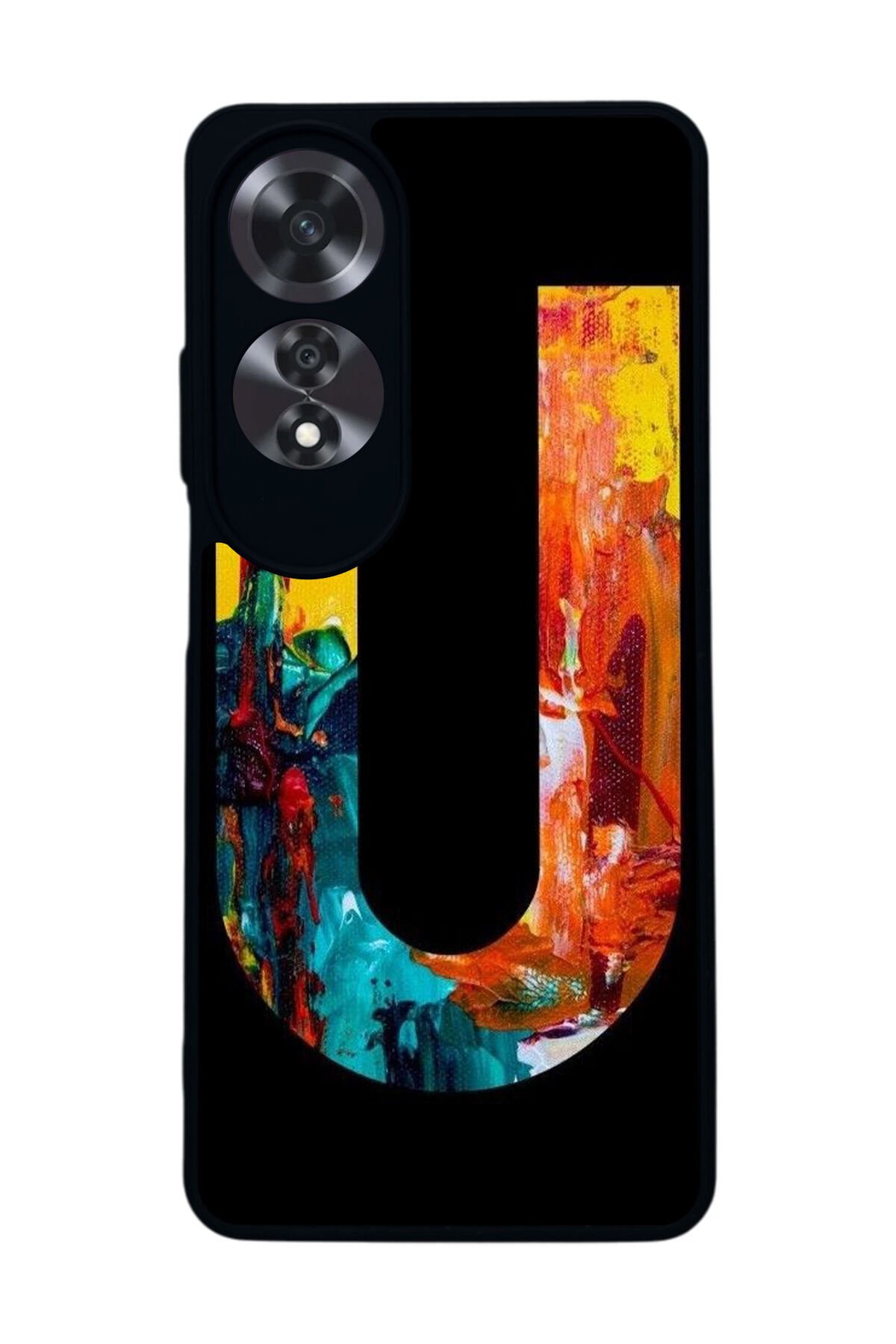 Oppo A60 Mat Siyah uyumlu Kılıf – Yumuşak Silikon, Koruyucu, Şok Emici Kapak
