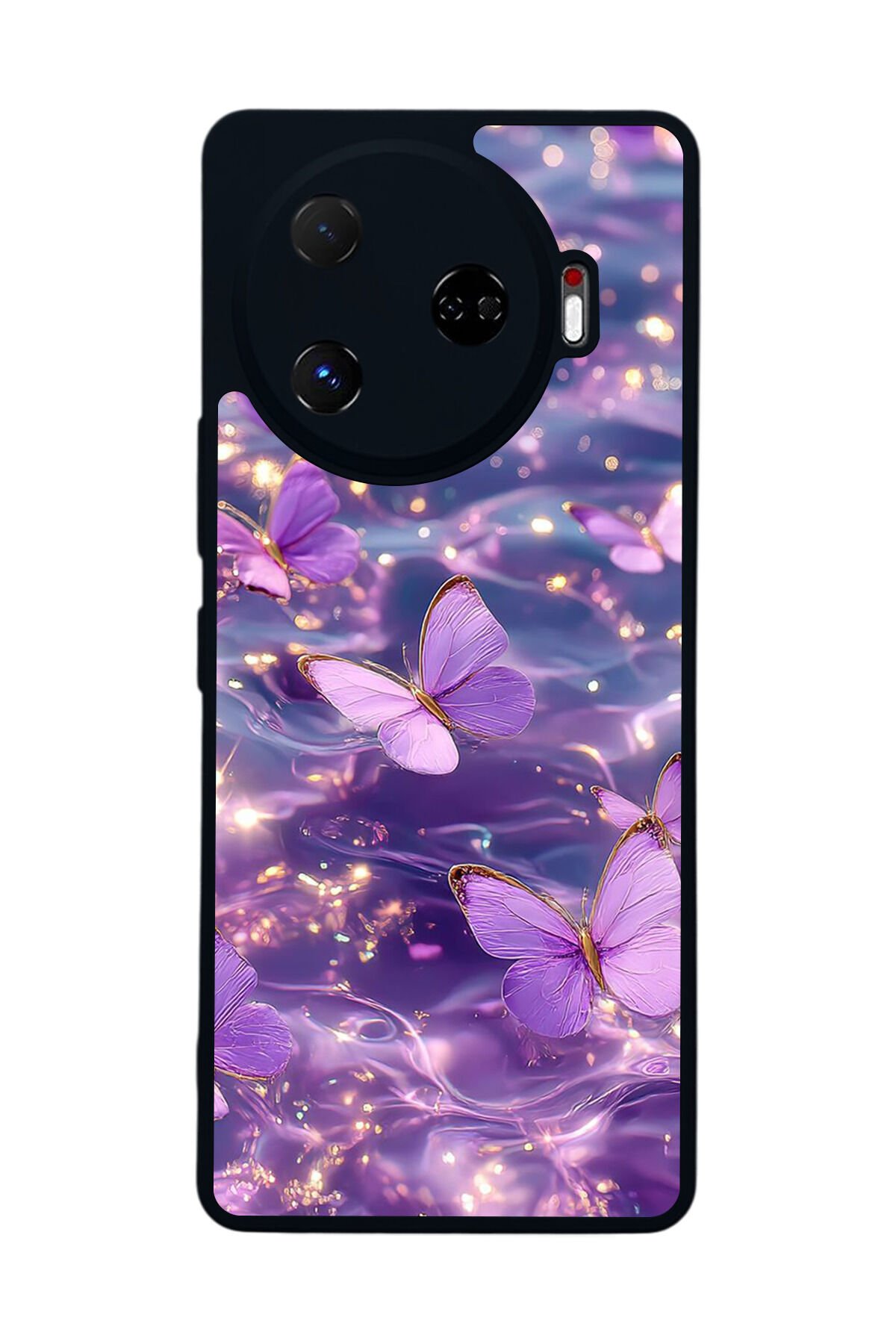Tecno Camon 30 Pro Uyumlu Kelebek Tasarımlı Glossy Premium Kılıf