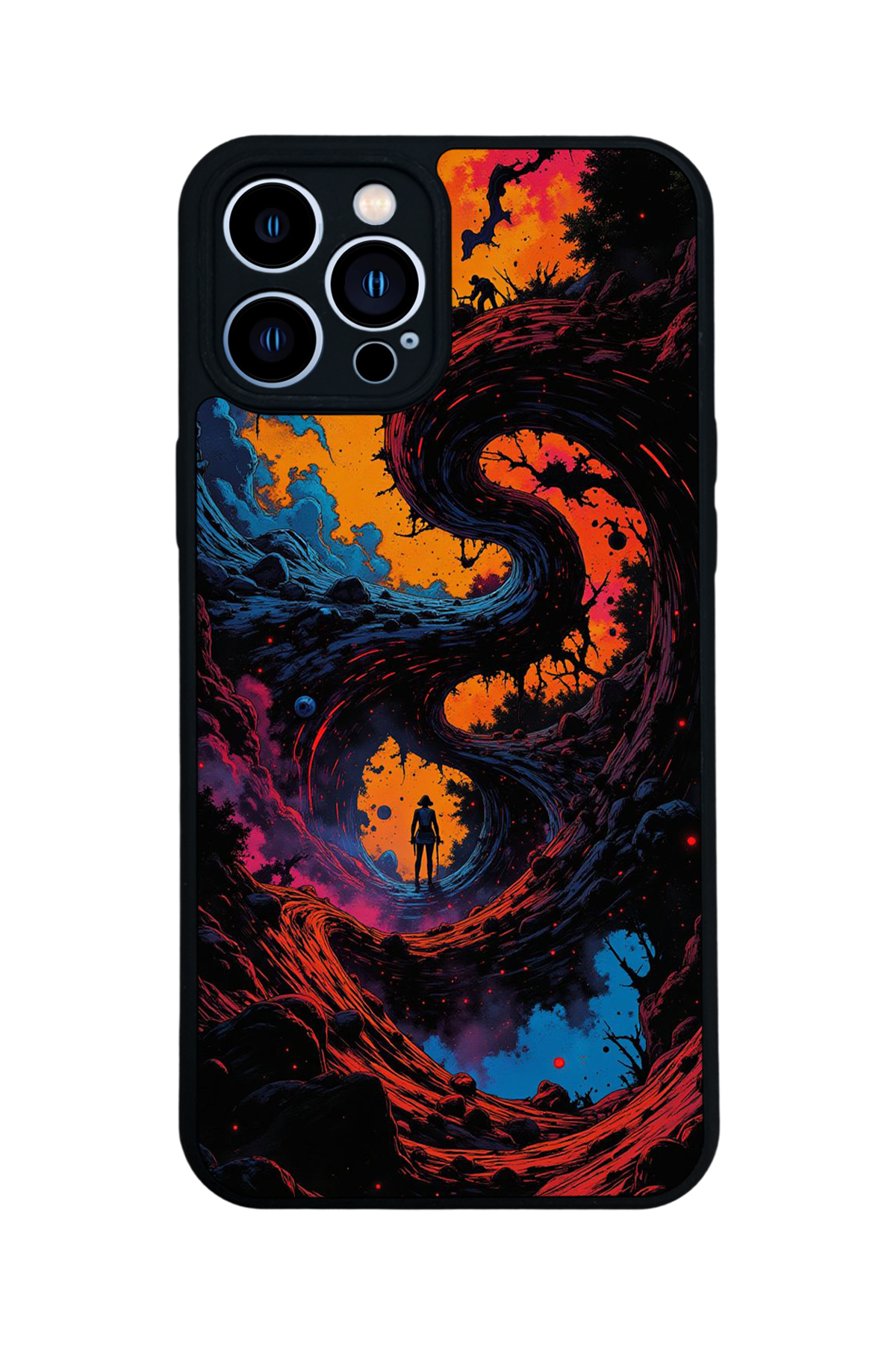 iPhone 13 Pro Max Uyumlu Abstract Tasarımlı Glossy Premium Kılıf