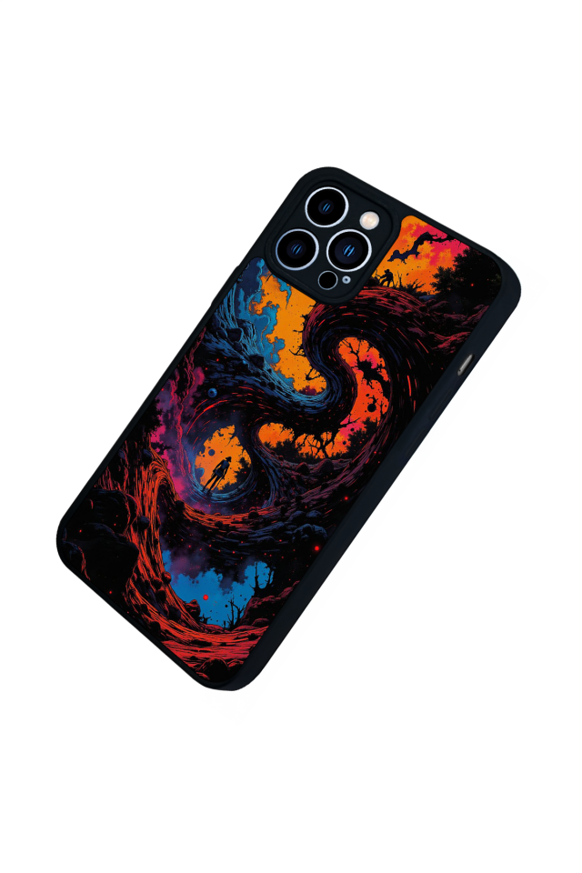 iPhone 13 Pro Max Uyumlu Abstract Tasarımlı Glossy Premium Kılıf