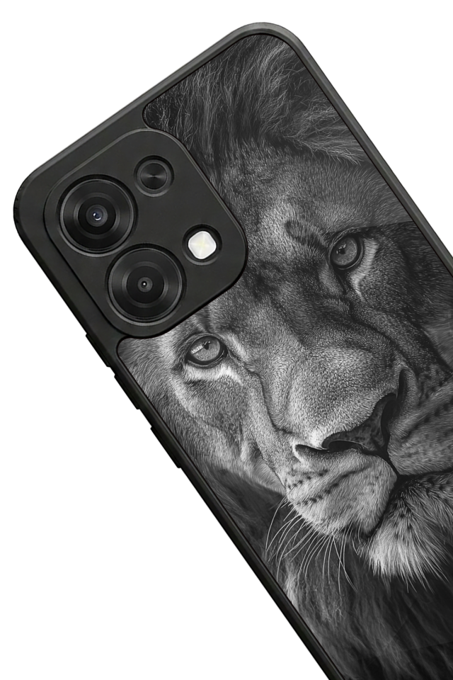 Oppo A6 Pro Uyumlu Aslan Tasarımlı Glossy Premium Kılıf