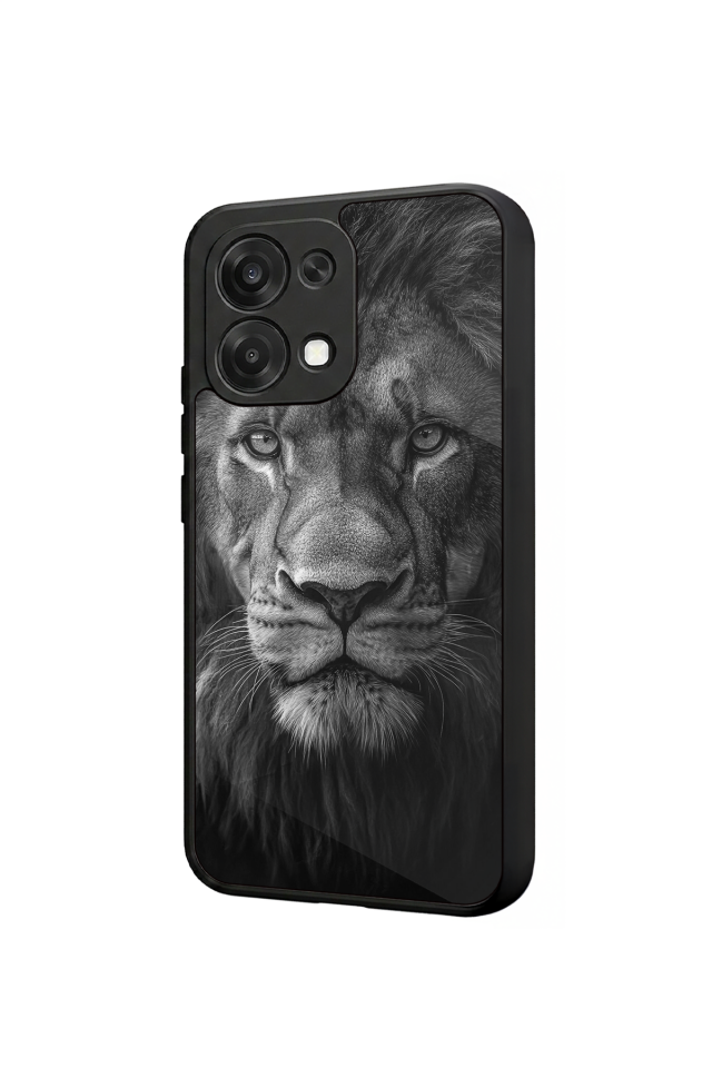 Oppo A6 Pro Uyumlu Aslan Tasarımlı Glossy Premium Kılıf