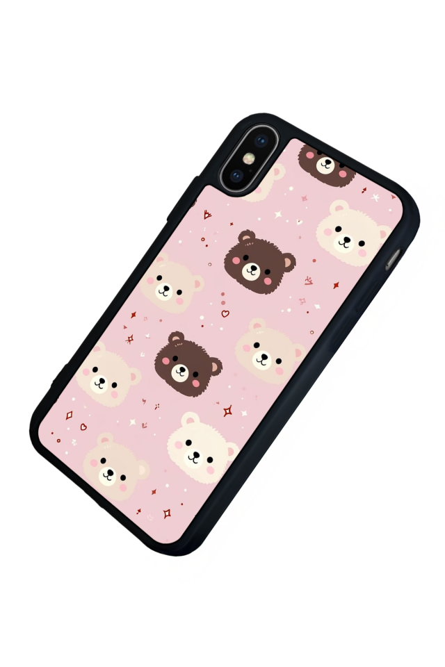 iPhone XS Max Uyumlu Ayı Tasarımlı Glossy Premium Kılıf