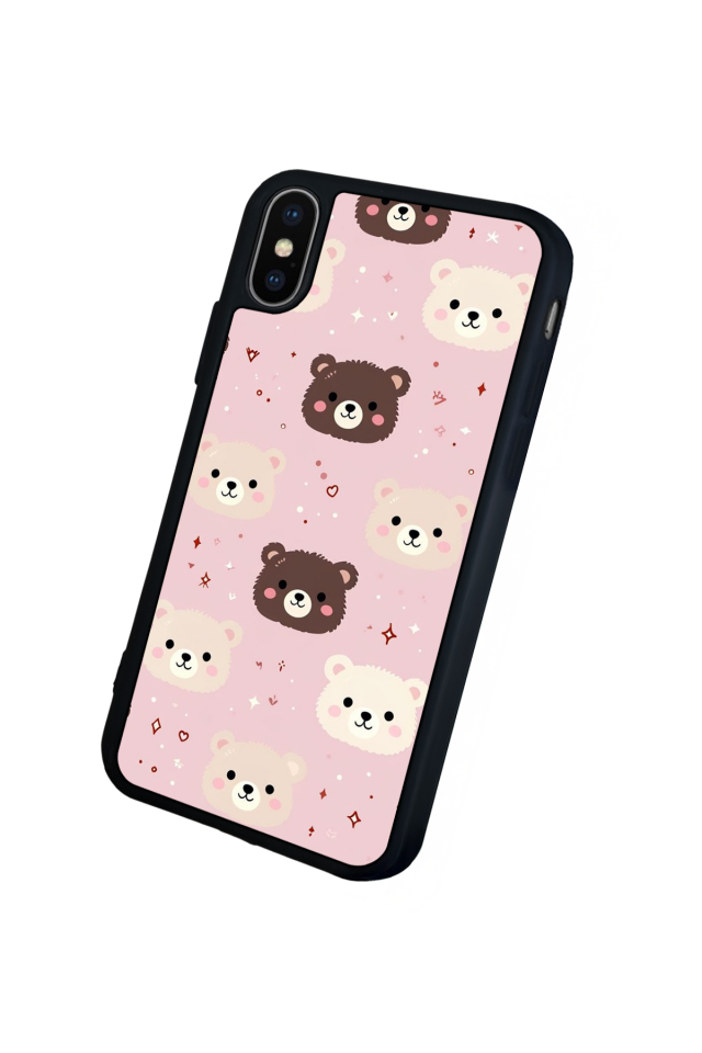 iPhone XS Max Uyumlu Ayı Tasarımlı Glossy Premium Kılıf