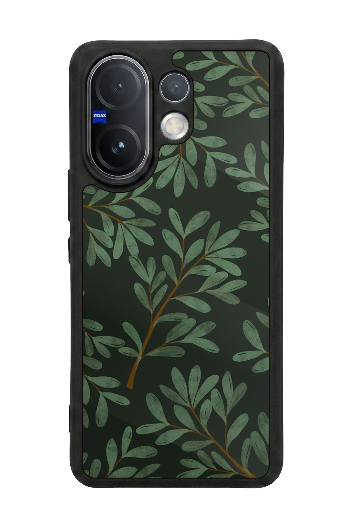 Vivo V60 Uyumlu Botanik Tasarımlı Glossy Premium Kılıf