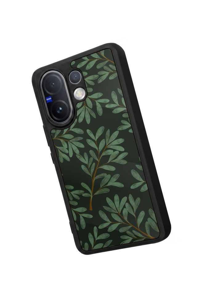 Vivo V60 Uyumlu Botanik Tasarımlı Glossy Premium Kılıf