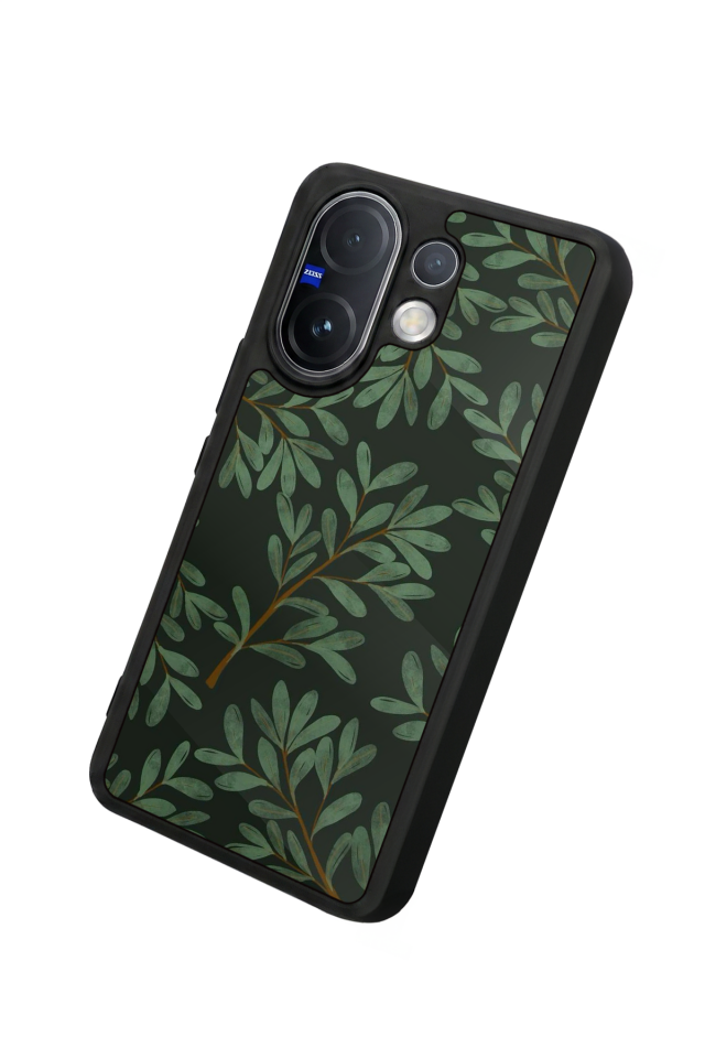Vivo V60 Uyumlu Botanik Tasarımlı Glossy Premium Kılıf