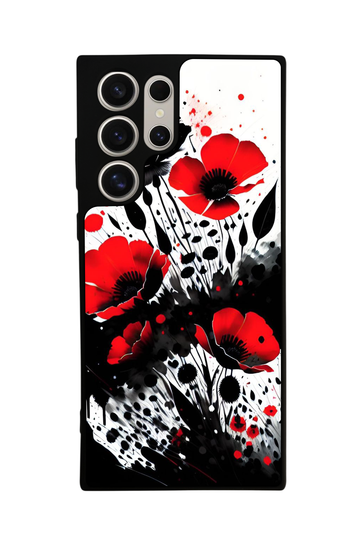 Samsung Galaxy S24 Ultra Uyumlu Floral Tasarımlı Glossy Premium Kılıf