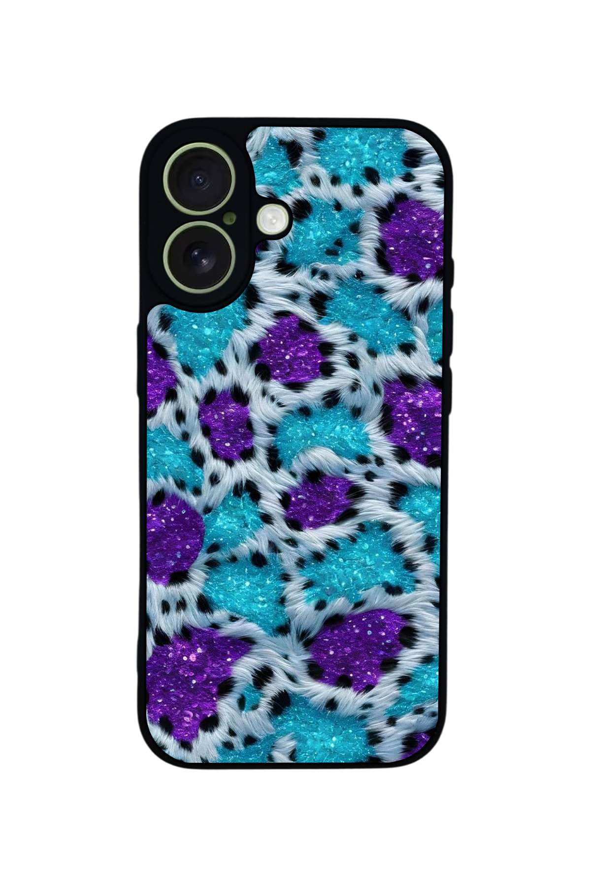 iPhone 17 Uyumlu Hologram Leopar Tasarımlı Glossy Premium Kılıf