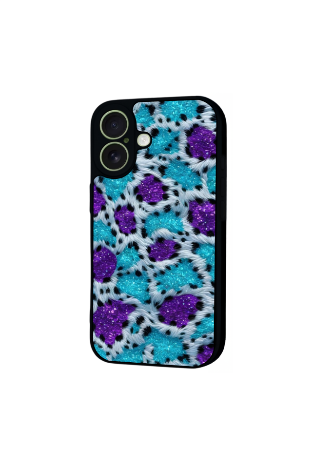 iPhone 17 Uyumlu Hologram Leopar Tasarımlı Glossy Premium Kılıf