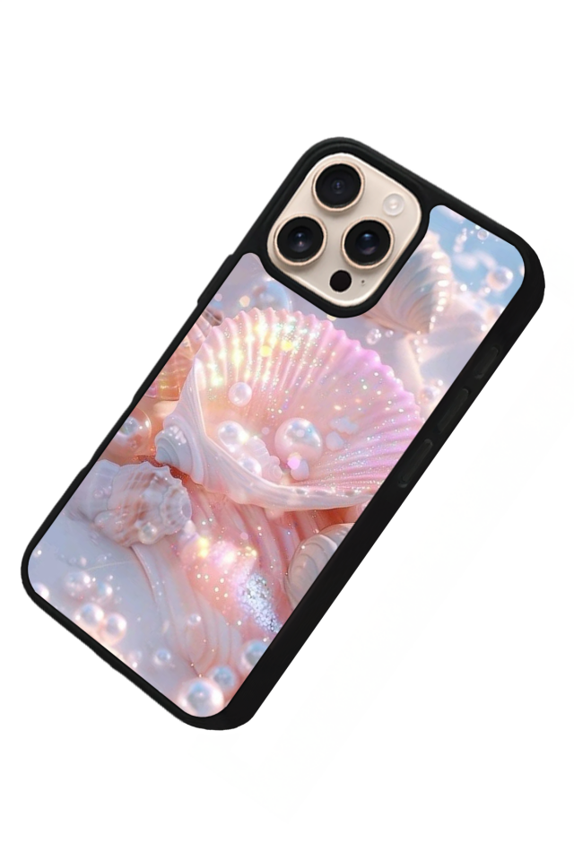 iPhone 14 Pro Uyumlu  İnci Tasarımlı Glossy Premium Kılıf