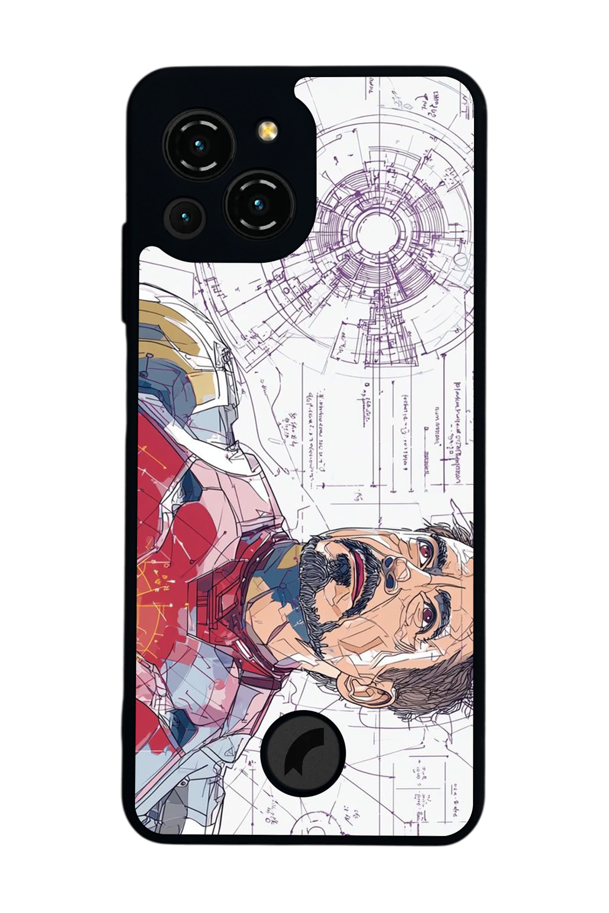 Reeder S23 Pro Max Uyumlu Iron Man ( Demir Adam ) Tasarımlı Glossy Premium Kılıf